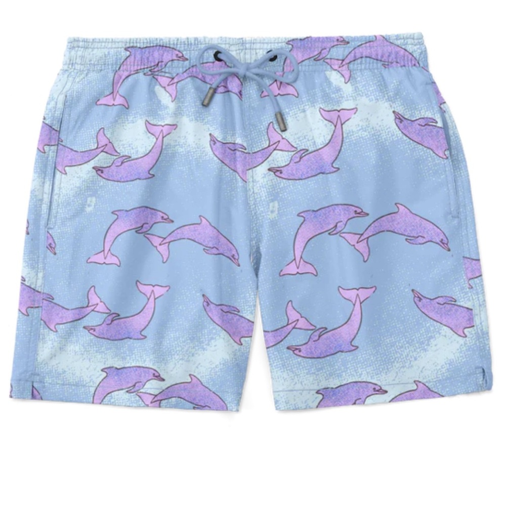 Un Verano Sin Ti Bad Bunny Dolphin Swim Trunks Size M